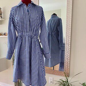 Asymmetric chemise dress for woman